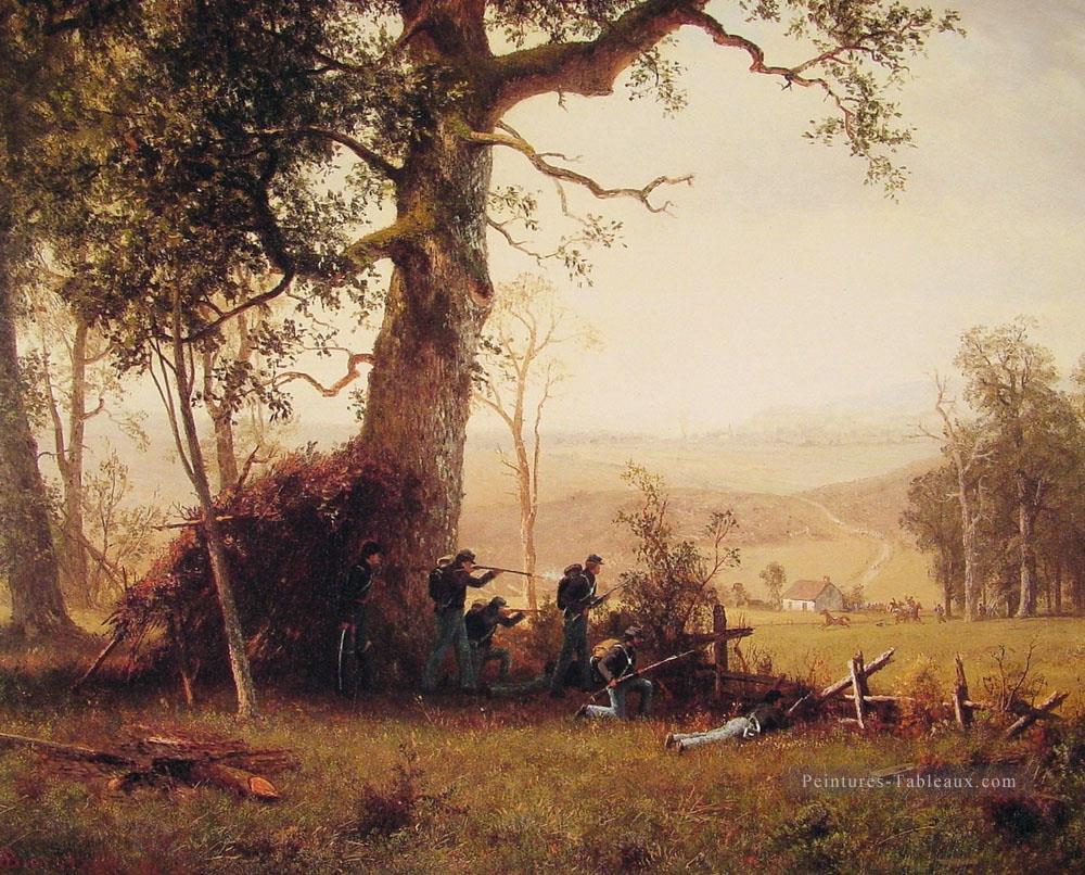 Guerre de guérilla Albert Bierstadt Peintures à l'huile